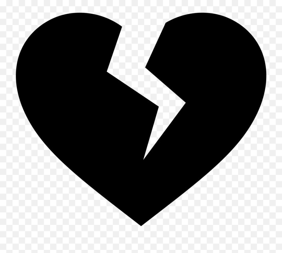 Broken Heart Heart Icon Love Free Vector Graphics - Broken Heart Vector Png Emoji,Blue Heart Emoji
