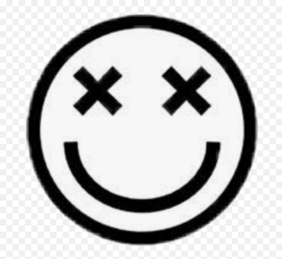 Emot Smile Cute Kawaii Emoticon Snapchat Aesthetic Blac - Emoji 2d,Kawaii Emoticon