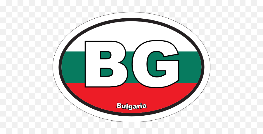 Bulgaria Bg Flag Oval Sticker - Circle Emoji,Bulgaria Flag Emoji