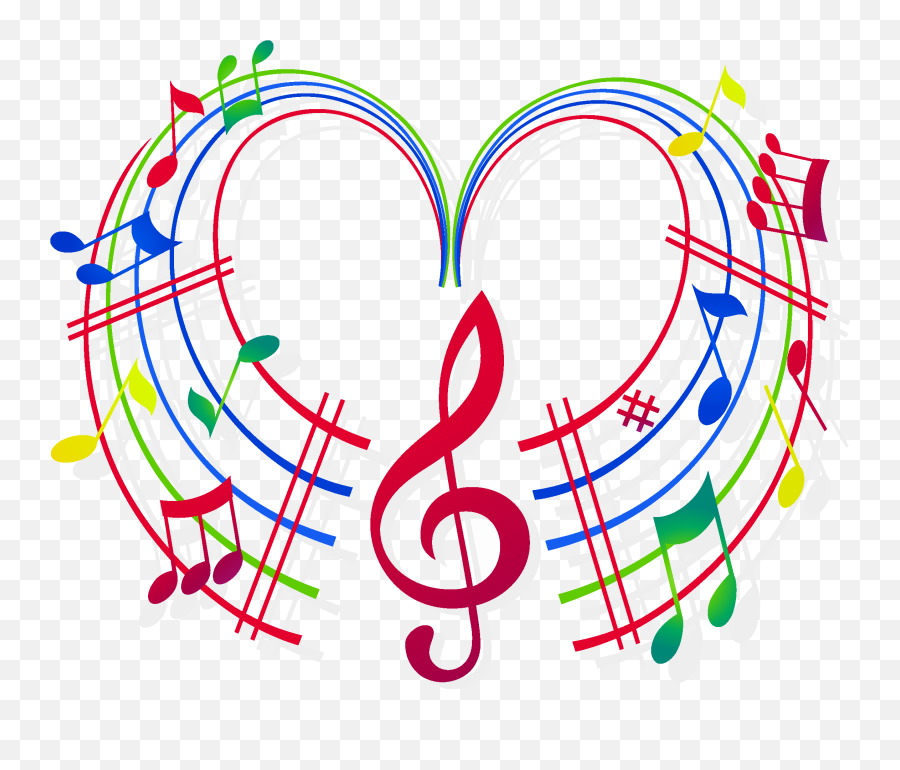 Musical Clipart Choral Music Musical - Colored Music Notes Clipart Emoji,Heart And Music Notes Emoji