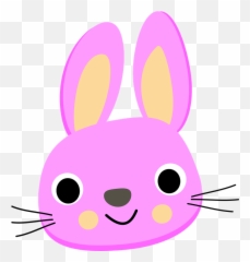 Faces Clipart Bunny Transparent Free For - Pink Art Emoji