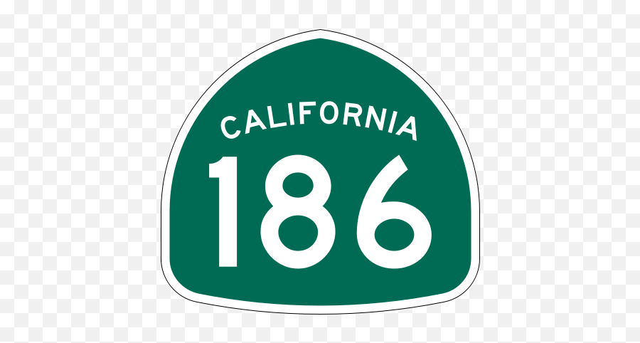 California 186 - California Highway 180 Sign Emoji,Bang Emoji