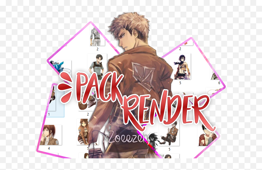Pack Render Shingeki No Kyojin - Poster Emoji,Levi Emoticon