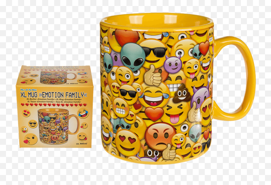 Taza Emoticonos Xl - Mug Emotion Family Emoji,Emoticonos