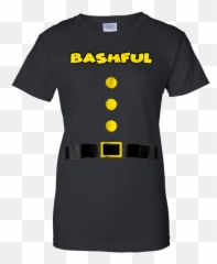 Bashful Dwarf Halloween Costume T - Shirt Shame Band Theresa May Emoji