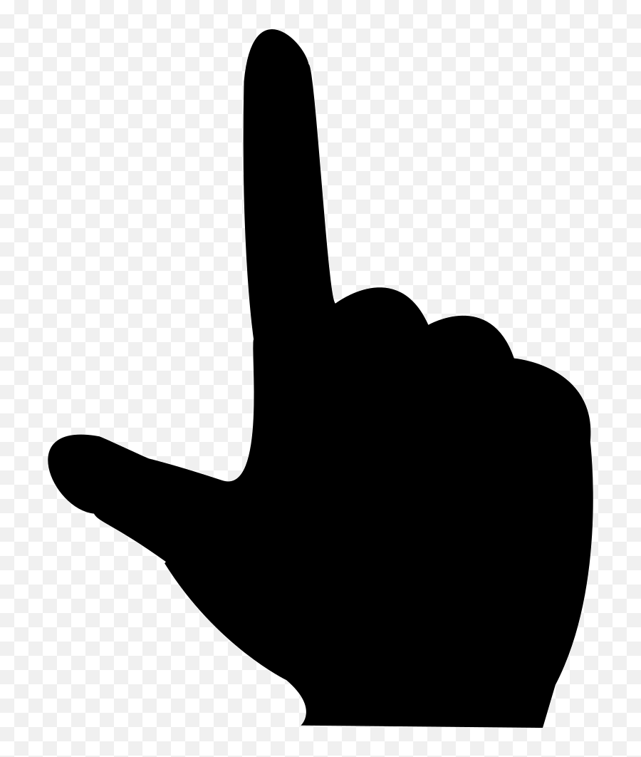Download Hd Hand Pointing Up - Hand Pointing Up Vector Black Hand Pointing Png Emoji,Finger Pointing Up Emoji