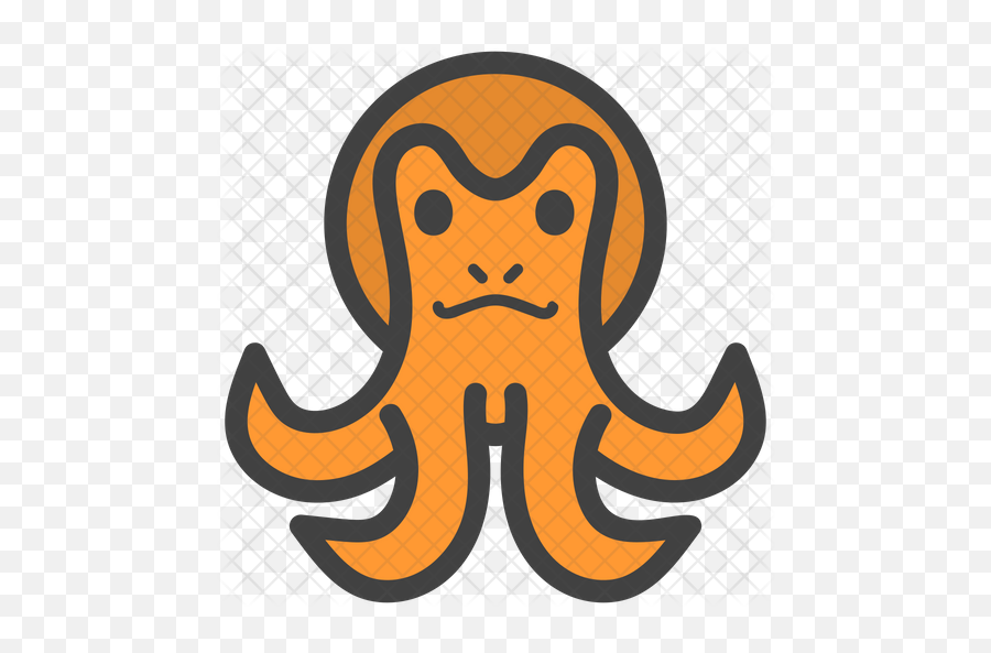 Octopus Emoji Icon - Illustration,Octopus Emoji