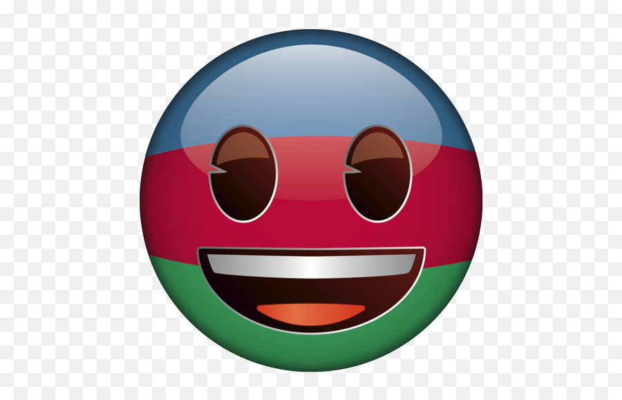 Emoji - Big Smiley,Azerbaijan Flag Emoji