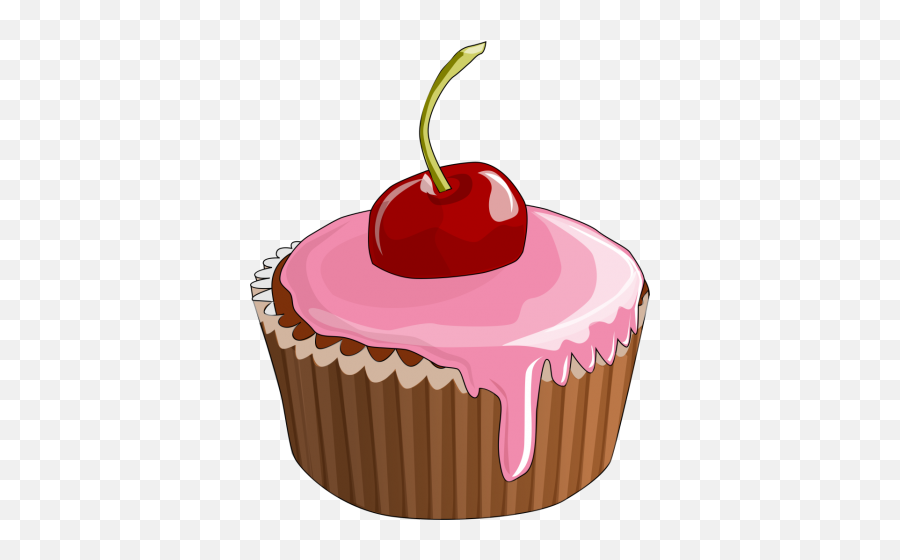 Cherry Cupcake Clipart Png Hd Free Download - 29202 Cupcake Cartoon Png Emoji,Letter Emojis