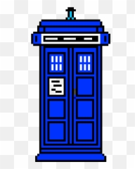 The Tardis - Pixel Tardis Transparent Emoji,Tardis Emoji