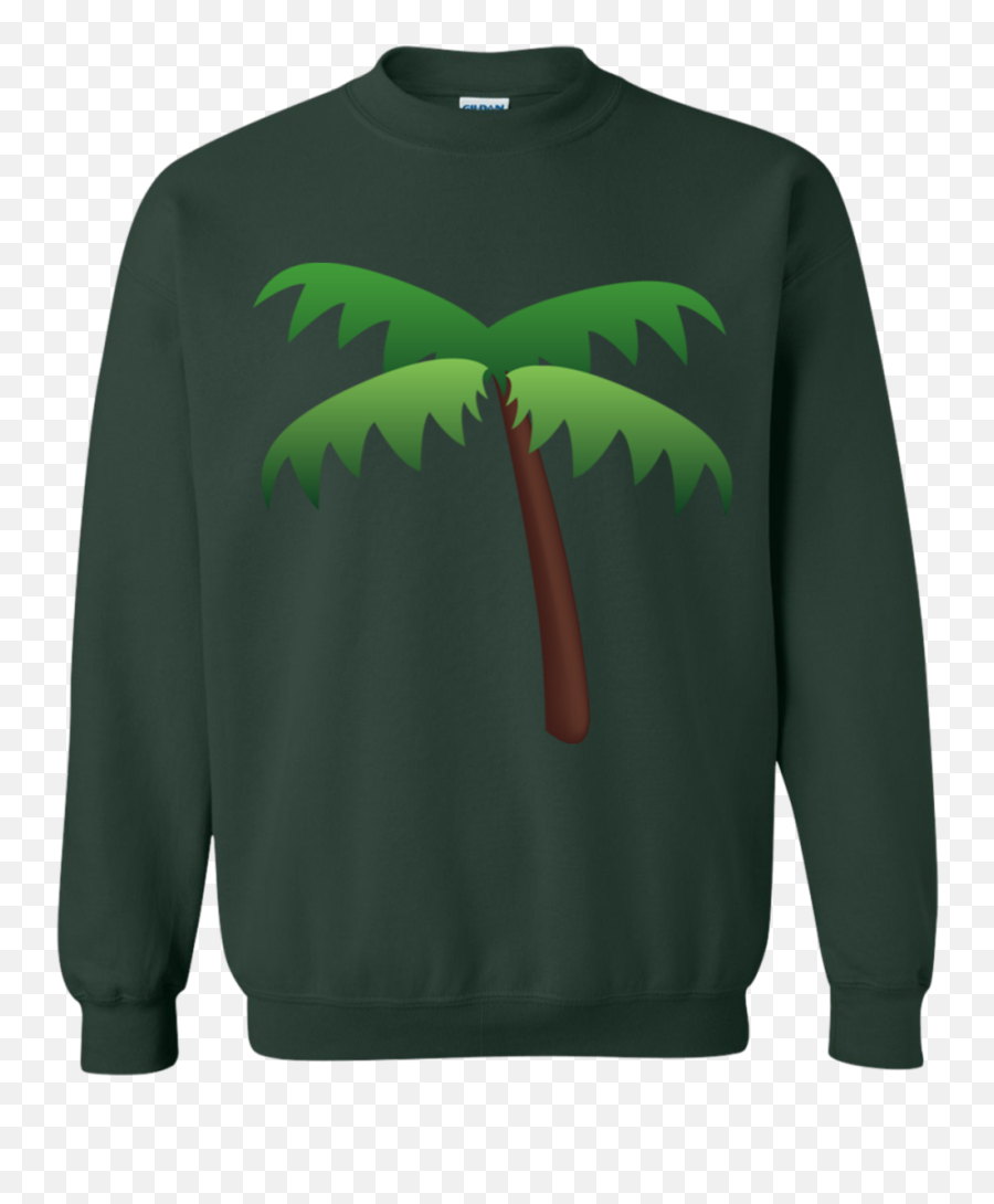 Download Hd Palm Tree Emoji G180 Gildan Crewneck Pullover - Ugly Christmas Sweaters Clear Background Png,Palm Tree Emoji Png