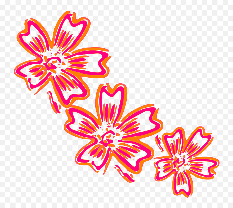 Free Pink Flower Flower Vectors - Flower Artwork Png Emoji,Unicorn Emoji