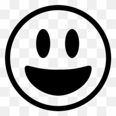 Emoji Rubber Stamps - Happy Clipart Black And White