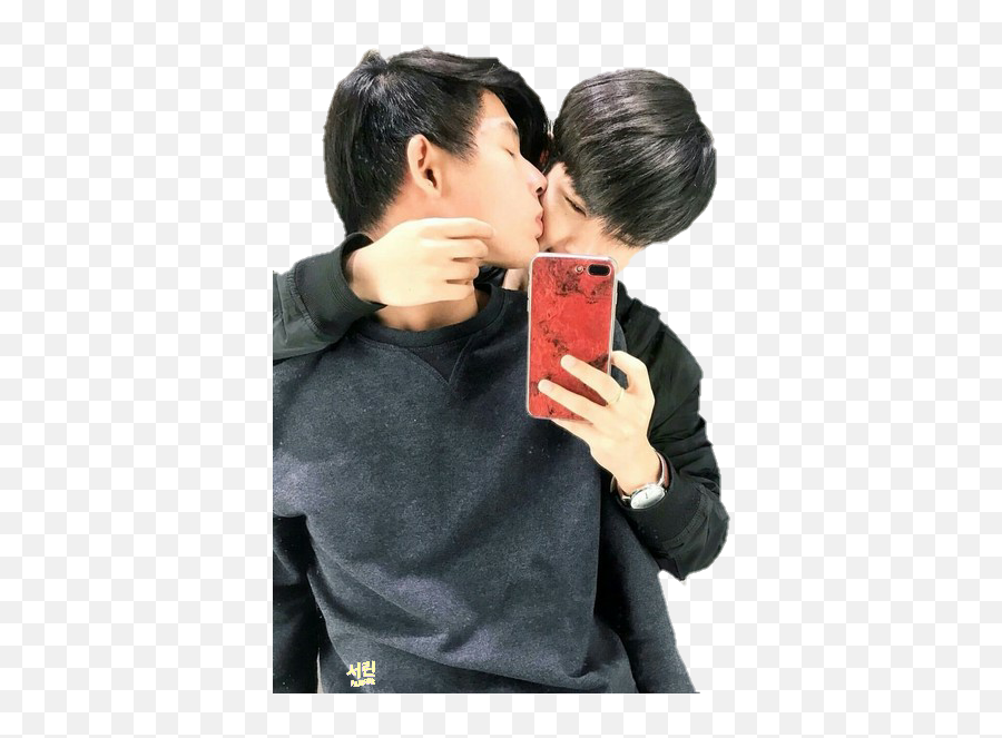 Kiss Realcouple Yaoi Lgbt Cute Boyslove - Cute Gay Anime Couples Emoji,Gay Couple Emoji