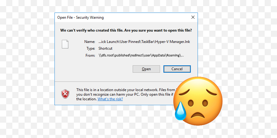 Dfs Folder Redirection And A Fix - Screenshot Emoji,Emoticon Shortcuts