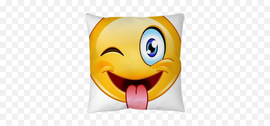Stuck Out Tongue And Winking Eye - Smiley Face Joke Emoji,Tongue Emoticon
