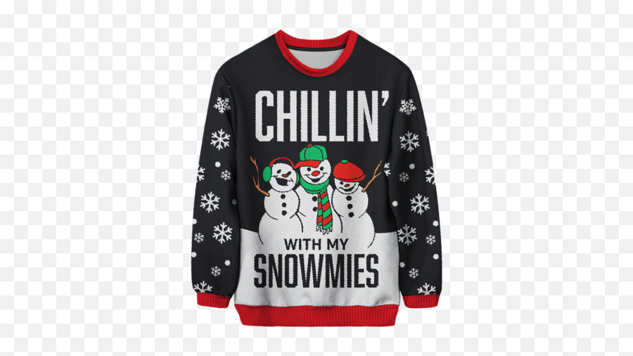 Chillen With My Snowmies Unisex - Chillin With My Snowmies Sweater Emoji,Emoji Jumpers