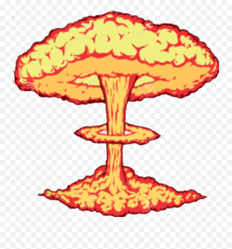Nuclearbomb Atomicbomb Explode - Cartoon Nuke Explosion Png Emoji,Nuclear Bomb Emoji