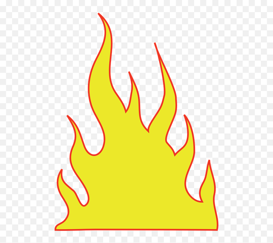 Flame Clipart Emoji Flame Emoji Transparent Free For - Yellow Flame Clipart,Heat Emoji