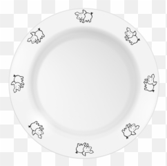 Vector Graphics Of Piggy Pattern Plate - Imagens De Prato Desenho Emoji,Emoji Leaf And Pig