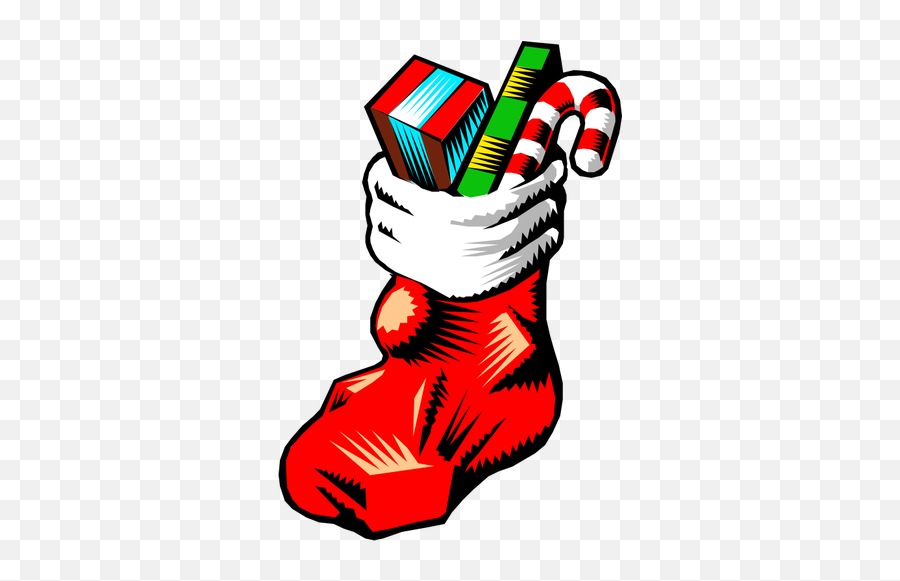 Stuffed Stocking - Christmas Stocking Filled With Toys Emoji,Candy Cane Emoji