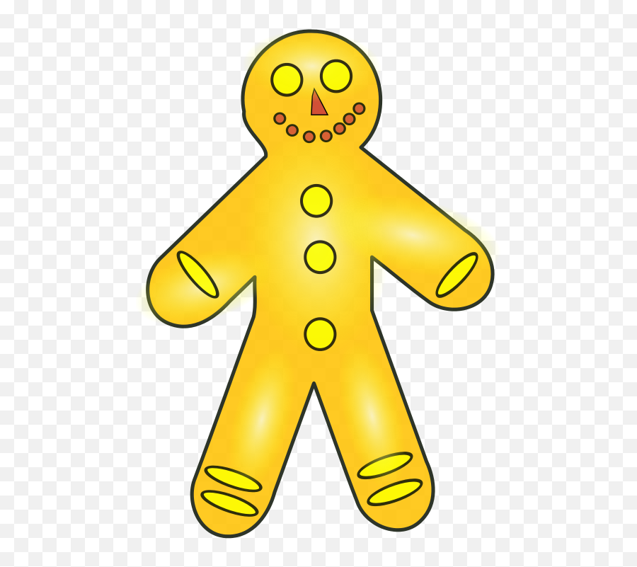 Gingerbreadman2 - Clip Art Emoji,Gingerbread Man Emoji