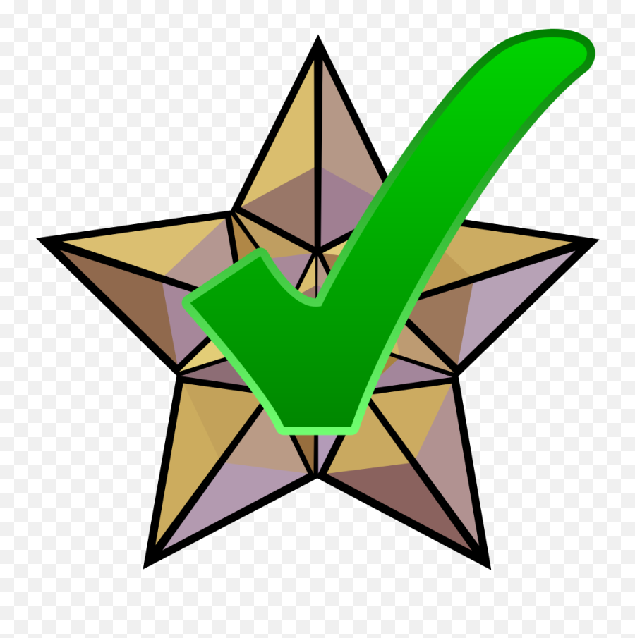 Featured Article Star - Green Emoji,Green Check Emoji