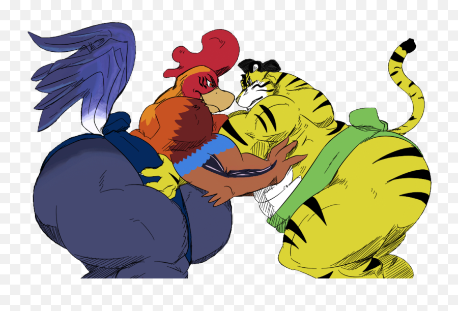 Muscle Clipart Rooster Muscle Rooster - Tiger Vs Rooster Emoji,Hand Rooster Emoji