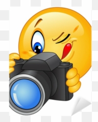 Camera Emoticon Sticker Pixers - Taking A Picture Emoji