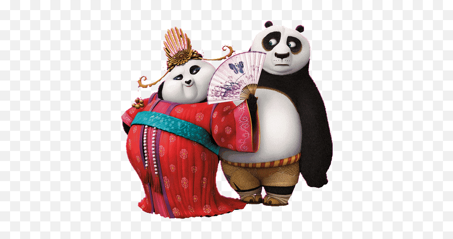 Bangin Panda Stickers For Android Ios - Kung Fu Panda Female Emoji,Huffy Emoji