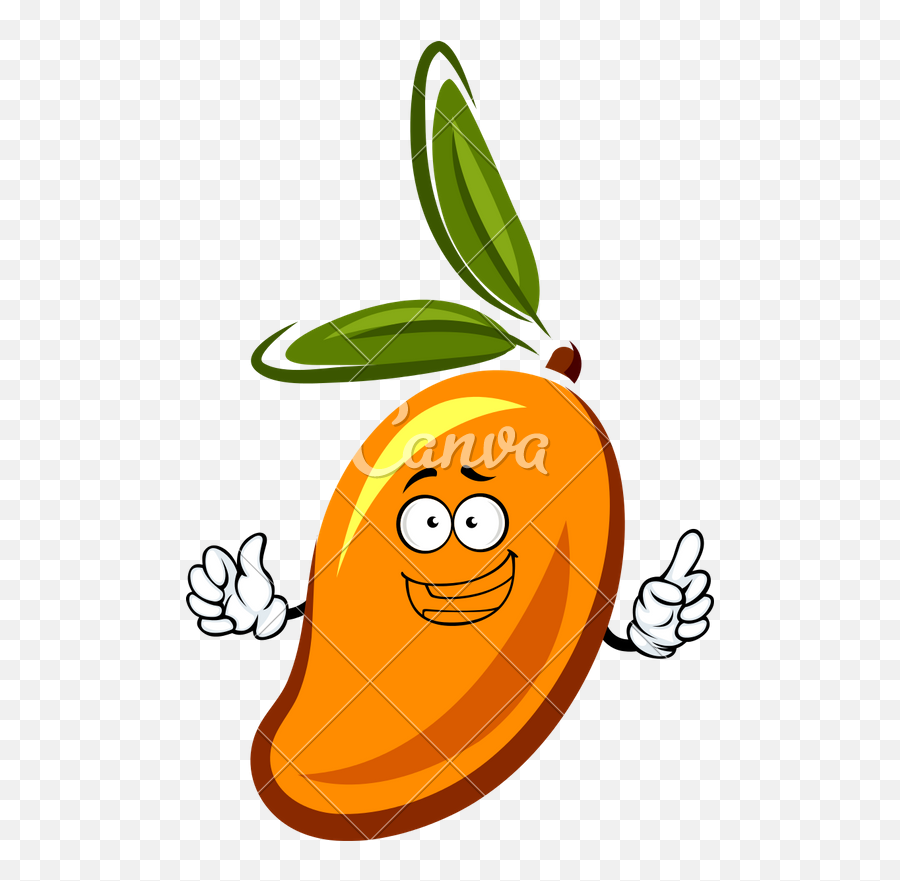 Mango Icon Art - Kumquat Cartoon Emoji,Mango Emoticon