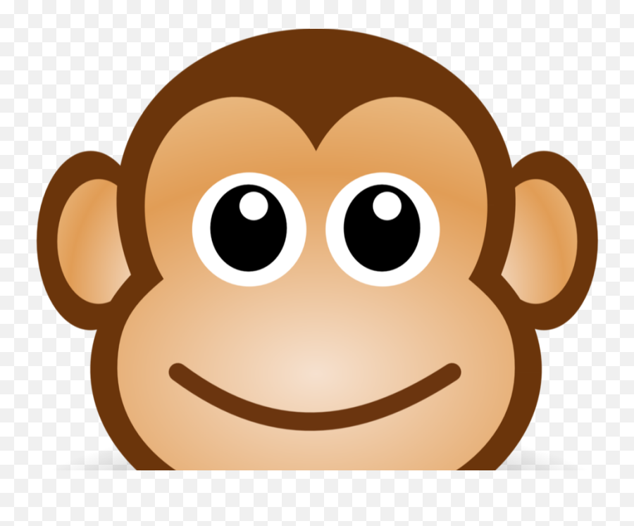 Kindergarten Clipart Computer - Monkey Face Cartoon Png Monkey Clipart Emoji,Monkey Emoji Png