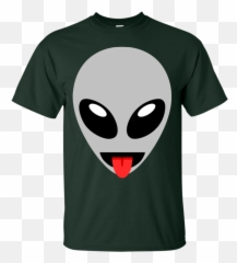 Alien Emoji With Tongue Sticking Out - Diablo Sandwich And Dr Pepper T Shirt,Emoji With Tongue Sticking Out