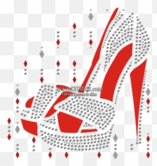 High Heel Special Bling Hot Fix Transfer - Cstown Clip Art Emoji,High Heel Emoji