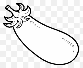 Download HD Organic Eggplant Coloring Page - Drawing Illustration Emoji