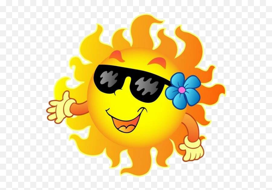 Ftesun Sun Summer Hot Star Yellow Glasses Shades Girl - Cartoon Sun And Clouds Emoji,Shades Emoticon
