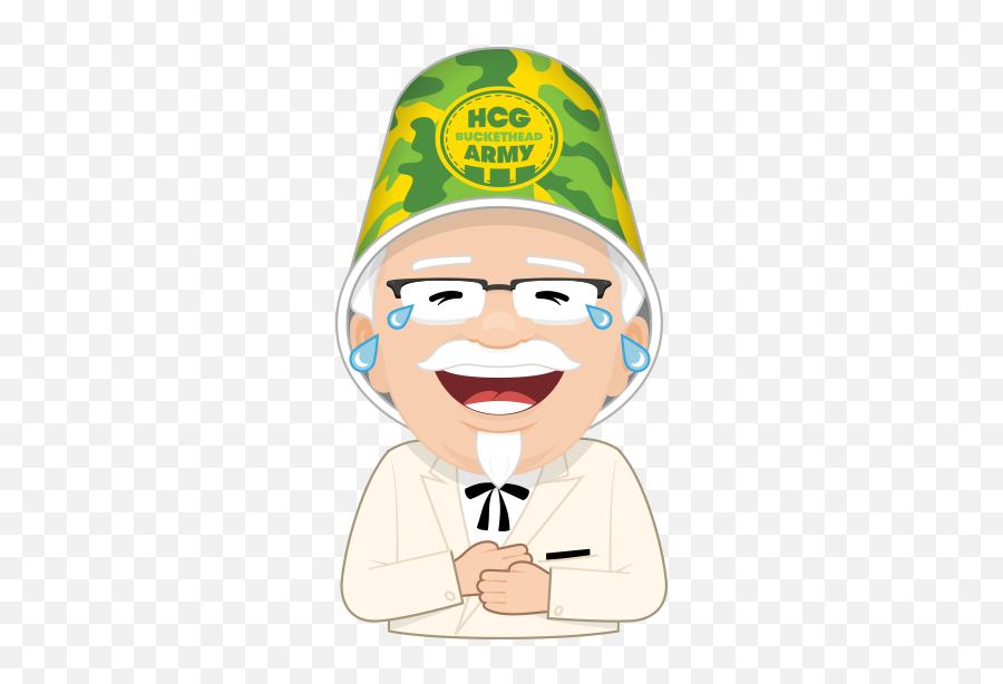 Kfc Buckethead Stickers - Cartoon Emoji,Kfc Emoji