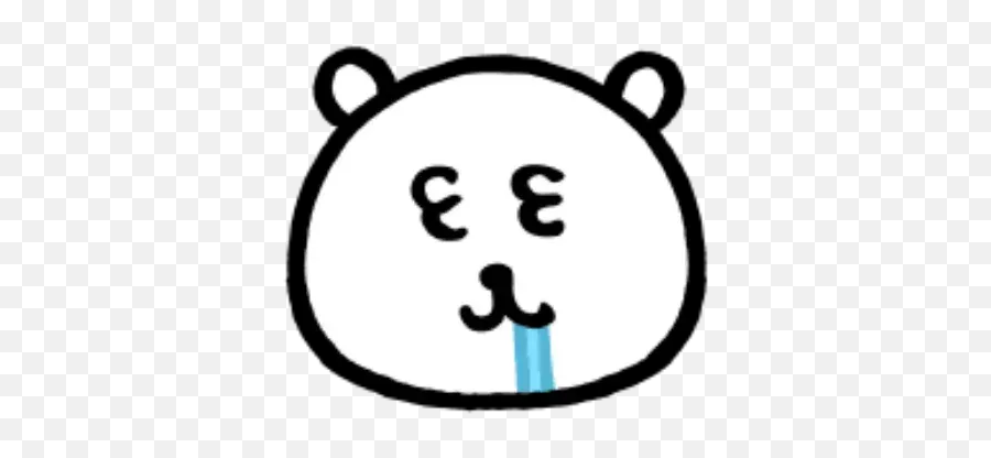 W Bear Emoji Whatsapp Stickers - Teddy Fresh Logo White,Bear Face Emoticon
