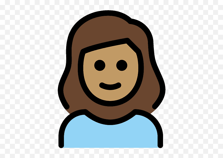 Girl Emoji Clipart,Brown Girl Emoji