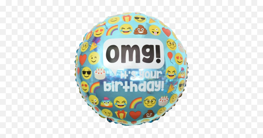 Omg Itu0027s Your Birthday Foil Balloon - 18 Inches Dot Emoji,Party Popper Emoji