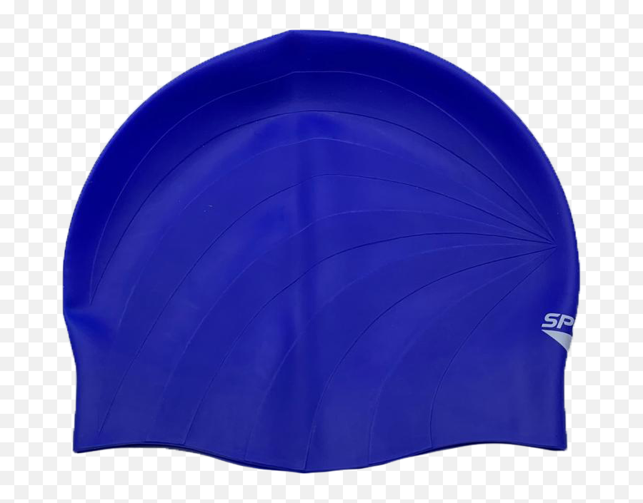 Hurricane Design Embossed Royal Blue Spurt Swim Cap - Solid Emoji,Swimming Emoji