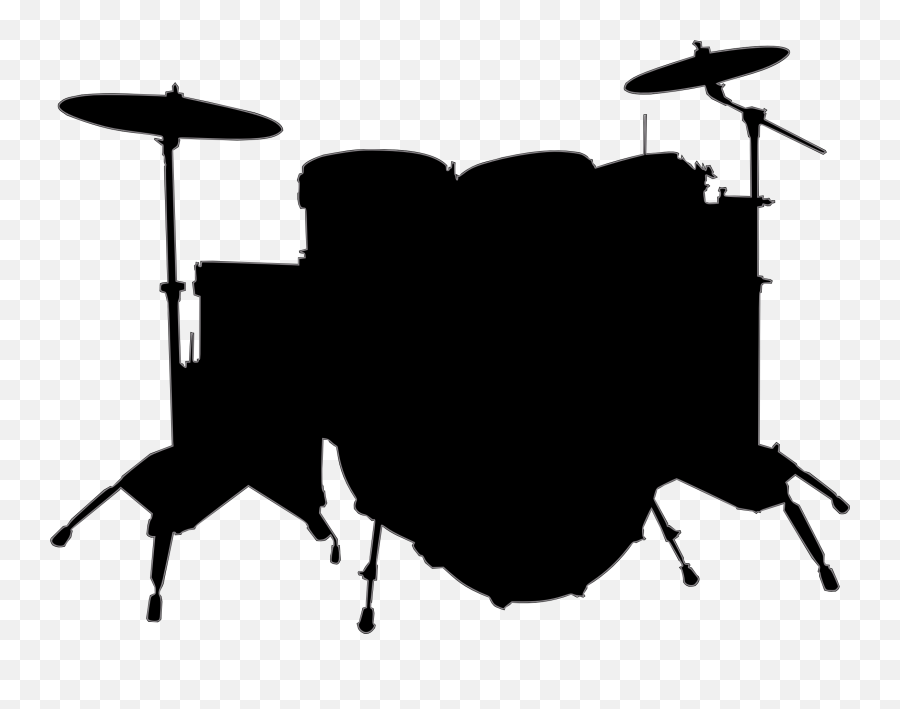 Drums Musical Instruments Silhouette - Bateria Silueta Mujer Tocando Emoji,Drums Emoji