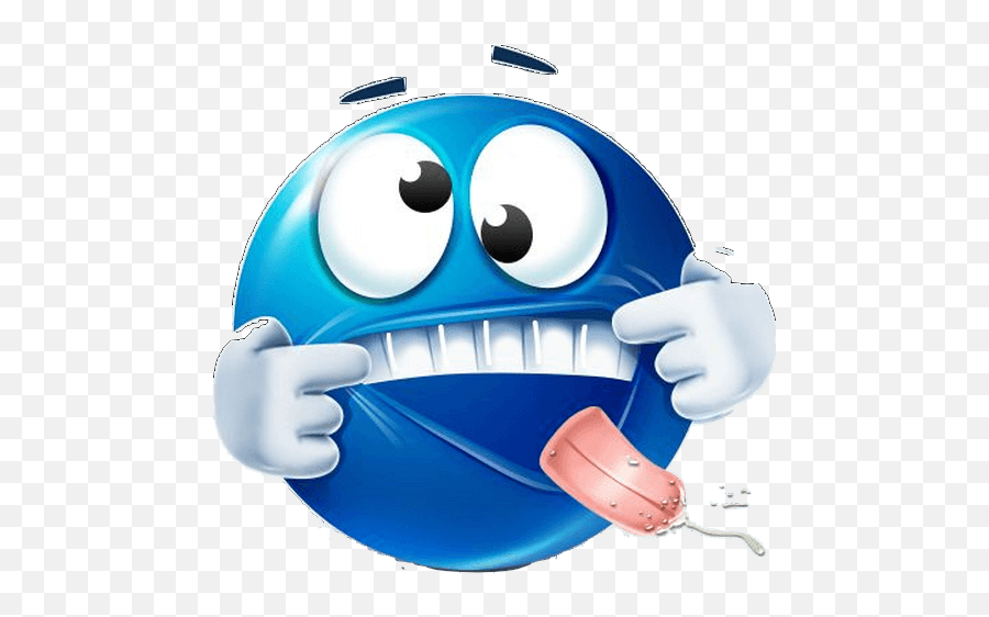 Wastickerapps Smileys Stickers For - Emoji Blue Crazy Face,Crab Emoticon