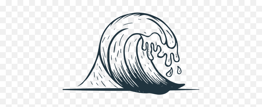 Wave Sea Sketch Ad Spon Ad Sketch Sea Wave In - Horizontal Emoji,Wave Emoji Vector