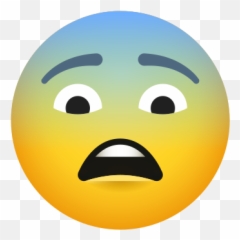 Fearful Face Icon - Smiley Emoji