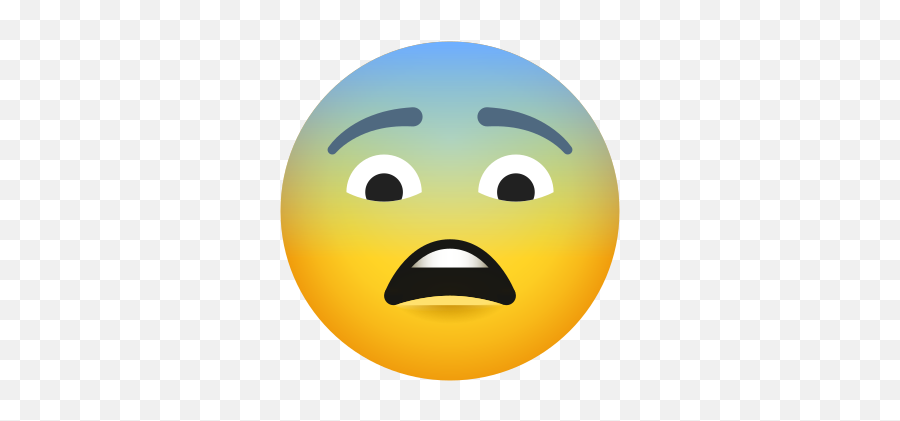 Fearful Face Icon - Smiley Emoji,Saluting Emoticon