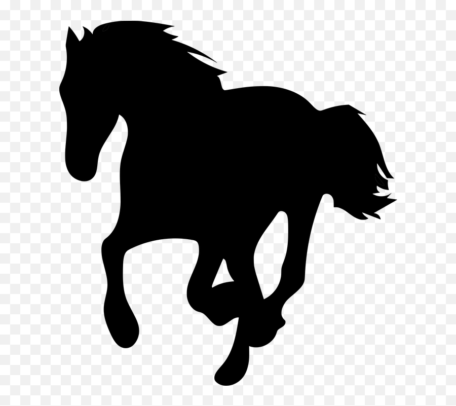 Free Running Run Vectors - Transparent Silhouette Horse Emoji,Unicorn Emoji