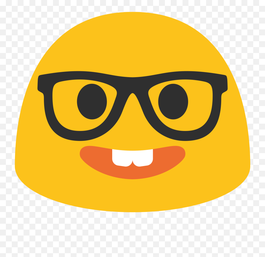 Nerd Transparent Emoji Glass Clip Free Stock - Android Nerd Emoji,Transparent Emoji