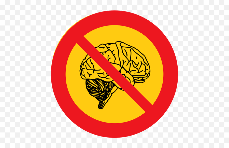 Thinking Forbidden Sign Vector Image - Not Thinking Clipart Emoji,Apple Thinking Emoji