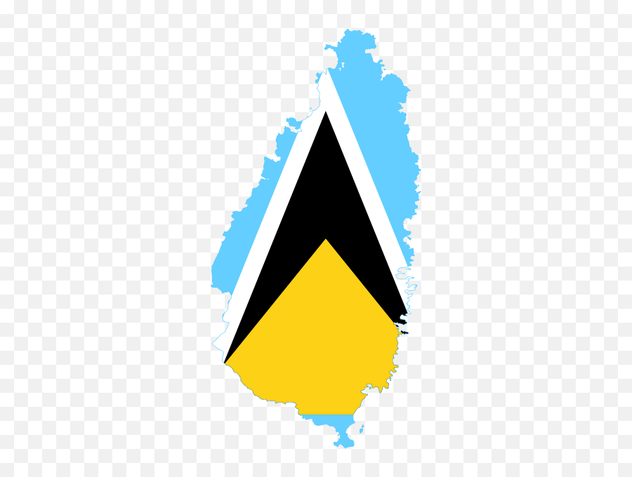Saint Lucia - St Lucia Island Flag Emoji,Caribbean Flag Emoji